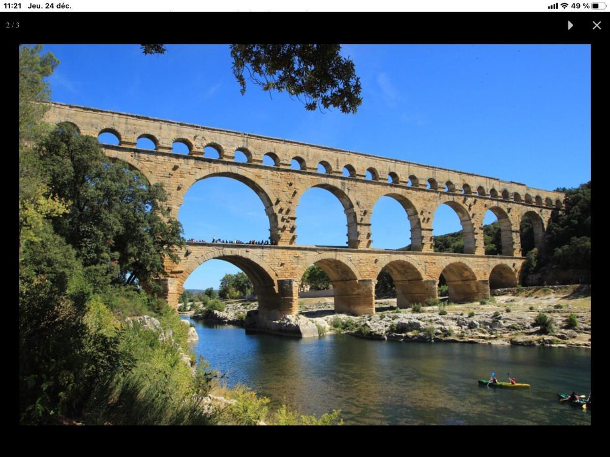 Appartement 3 Min A Pied Du Centre D'Uzes Parking Piscine Экстерьер фото