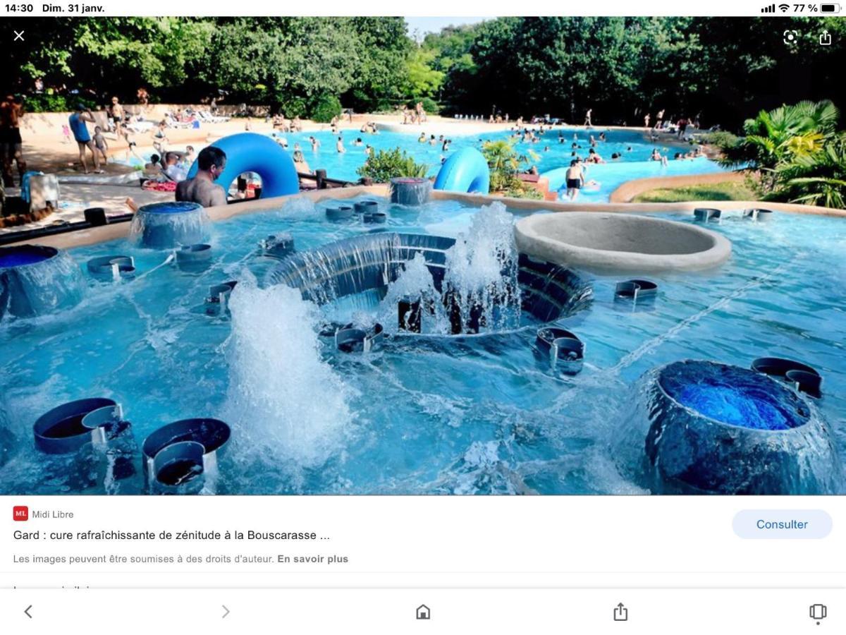 Appartement 3 Min A Pied Du Centre D'Uzes Parking Piscine Экстерьер фото