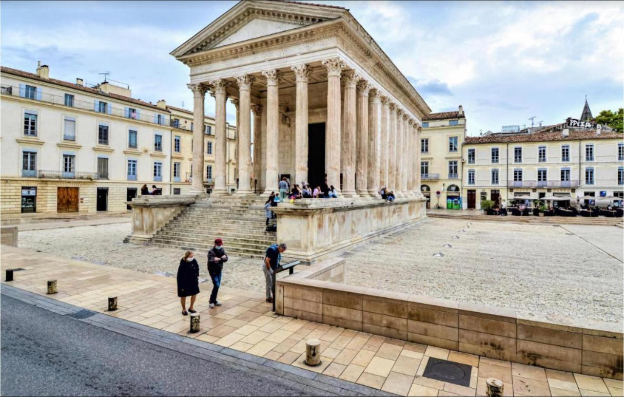 Appartement 3 Min A Pied Du Centre D'Uzes Parking Piscine Экстерьер фото